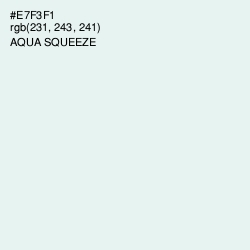 #E7F3F1 - Aqua Squeeze Color Image